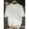 Erkek Bisiklet yaka t-shirt Pembe Panter Baskılı Kısa Kollu Tişört - Beyaz