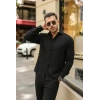 Erkek Rahat Kalıp Pamuklu Müslin Kumaş Gömlek