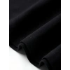 Erkek T-shirt Tavşan Baskılı Kısa Kollu Tişört - Siyah