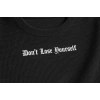 Erkek Wafıl Kumaş Tişört Regular Kalıp Bisiklet Yaka Baskılı T-Shirt - Siyah