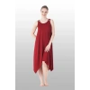 Estiva 25233 Kadın Likra Viskon Askılı  Midi Gecelik