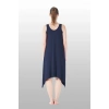 Estiva 25233 Kadın Likra Viskon Askılı  Midi Gecelik