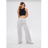 İki iplik Bol Paça Eşofman Pantalon - Gri