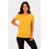 Kadın 3’lü Kısa Kollu Bisiklet Yaka Basic Slim Fit T-Shirt - Turuncu - Bej - Hardal