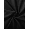 Kadın Tişört fiyonk baskılı Bisiklet yaka yazlık Kısa Kol oversize t-shirt - Siyah