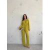 Kadın Gömlek Ve Pantolon Takım - Açık Yeşil