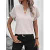 Kadın Kısa Kollu Hakim Yaka Sofya Bluz