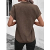 Kadın Kısa Kollu Hakim Yaka Sofya Bluz