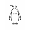 Kadın T-Shirt Nihilist Penguen Baskılı Bisiklet Yaka Kısa kol yazlık Tişört - Beyaz