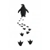 Kadın T-Shirt Nihilist Penguen Baskılı Bisiklet Yaka Kısa kol yazlık Tişört - Beyaz