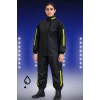 Kadın Premium Motorcu Kurye Yağmurluk Takım Su Geçirmez PVC Reflektörlü Siyah