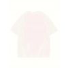 Kadın Baskılı Tişört Bisiklet yaka yazlık Kısa Kol oversize t-shirt - Beyaz