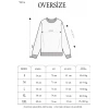 Kadın 3 İplik Pamuklu Bisiklet Yaka Baskılı SweatShirt - Beyaz
