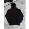 Kışlık Uzun Kol Kapüşonlu SweatShirt - Siyah