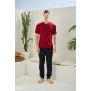 Kocabey 2090 Erkek Midi Yaka Pijama Takım