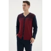 Kocabey Dm-26104 V Yaka Boydan Düğmeli Pijama Takımı