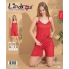 Lindros ML-01922 Kadın İp Askılı Şort Takım