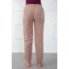 Moda Çizgi Bayan Welsoft Polar Tek Alt Pijama 210043