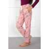 Moda Çizgi Bayan Welsoft Polar Tek Alt Pijama 210044