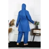 Moda Çizgi Büyük Beden Tesettür Mayo 7XL-8XL-9XL-10XL İndigo 55010