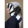 Moda Çizgi Desenli Eşarp