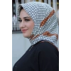 Moda Çizgi Desenli Eşarp