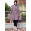 Moda Çizgi Desenli Tunik