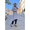 Moda Çizgi Desenli Tunik