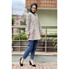 Moda Çizgi Desenli Tunik