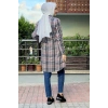 Moda Çizgi Desenli Tunik