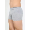 Moda Çizgi Erkek Pamuk Likralı Boxer Gri 40133