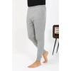 Moda Çizgi Erkek Pamuk Tek Alt Pijama Gri 27551