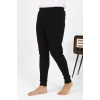 Moda Çizgi Erkek Pamuk Tek Alt Pijama Siyah 27551