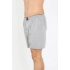 Moda Çizgi Erkek Penye Boxer Gri 40091