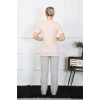 Moda Çizgi Kadın Kısa Kol Penye Pijama Takım 4207