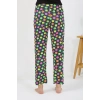 Moda Çizgi Kadın Penye Smile Desenli Tek Alt Pijama 27537