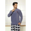 Moda Çizgi WelSoft Polar Erkek Pijama Takımı 6794