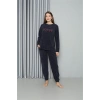 Moda Çizgi Welsoft Polar Kadın Pijama Takımı 8517