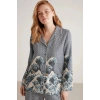 Nautıca W617 Kadın Uzun Kollu Önden Düğmeli Pijama Takımı