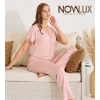 Noyalux 7904 Kadın Önden Dügmeli Kısa Kol Pijama