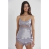 Pierre Cardin 2490 Bayan Sabahlıklı Saten Şort Takım