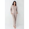Pierre Cardin 9116-S Kadın Önü Düğmeli  Pijama Takımı