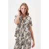 PJS 29049 Kadın Düğmeli Pijama Takım
