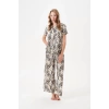 PJS 29049 Kadın Düğmeli Pijama Takım