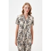 PJS 29049 Kadın Düğmeli Pijama Takım