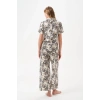 PJS 29049 Kadın Düğmeli Pijama Takım