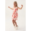 Roly Poly 3393-3 Kız Çocuk Çiçekli Elbise
