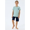 RolyPoly 3813-G Erkek Çocuk Kısa Kol Pijama Takımı