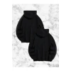 Sevgili Çift Kombini Örümcek Baskılı Kapüşonlu Sweatshirt Hoodie - Siyah