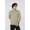 Unisex Bisiklet Yaka Slim fit T-Shirt- Açık Yeşil